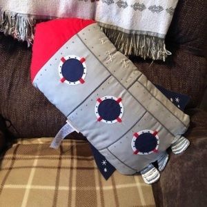 Pottery Barn Kids Exclusive Light-Up Rocket Pillow